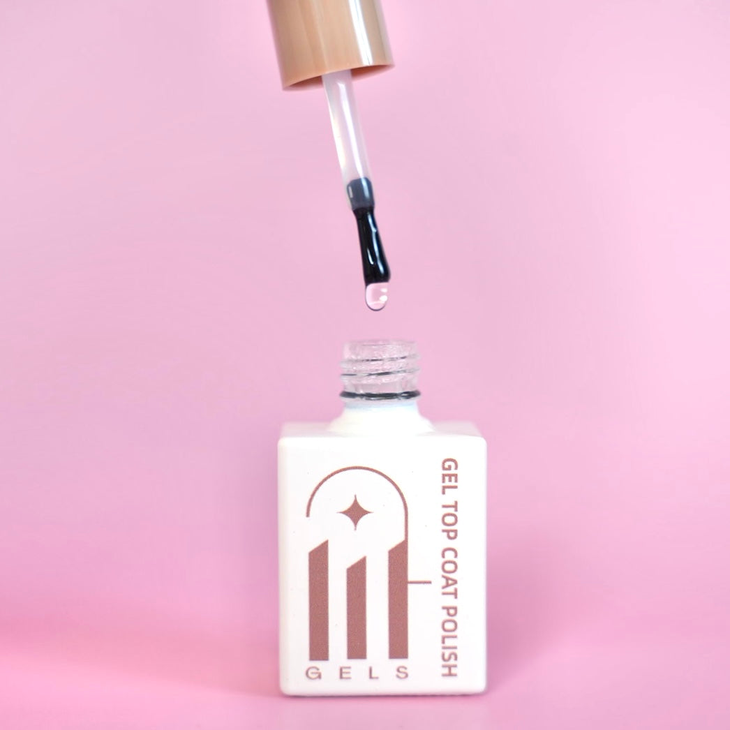 Gel Top Coat For Semi-Cured Gel Nails Strips – Lit Gels